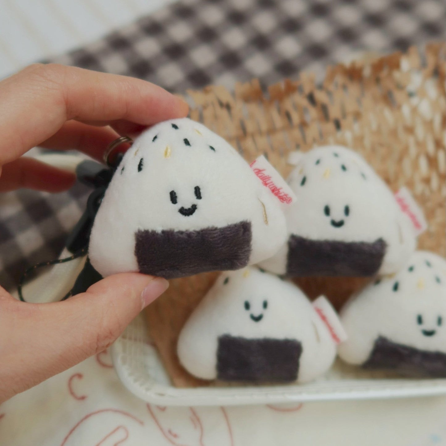 Daily White - Mini Fluffy Onigiri Toy Charm