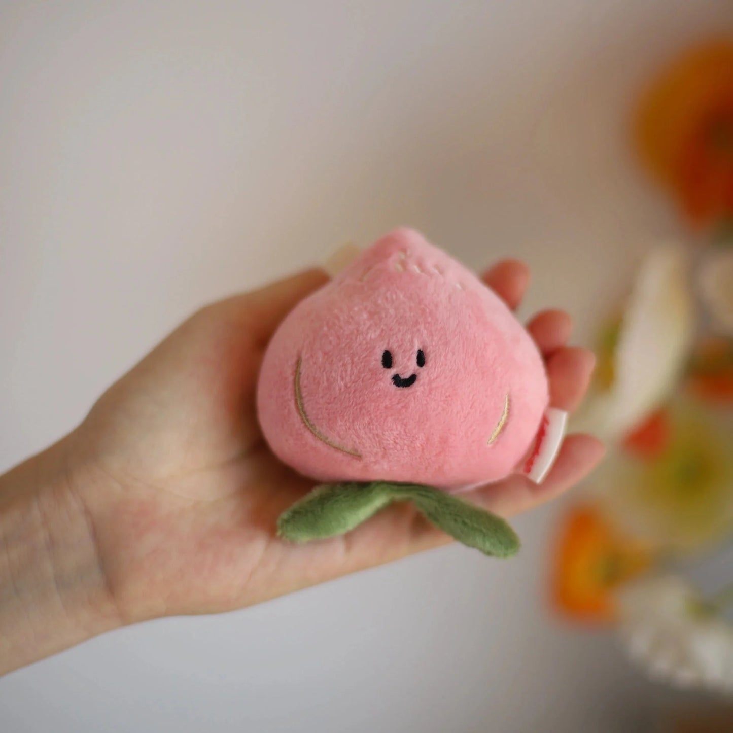 Daily White - Peach Bag Charm