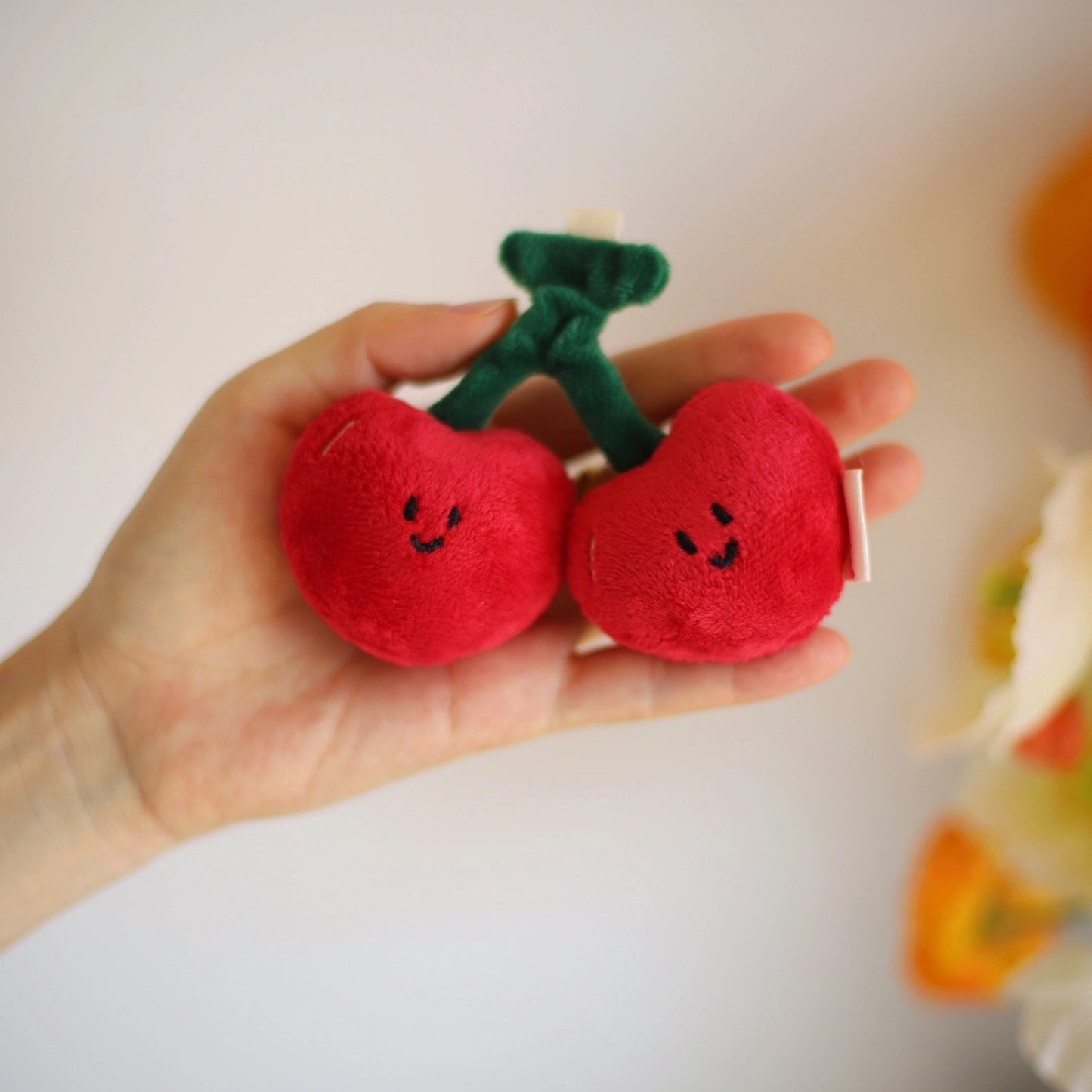 Daily White - Cherry Bag Charm