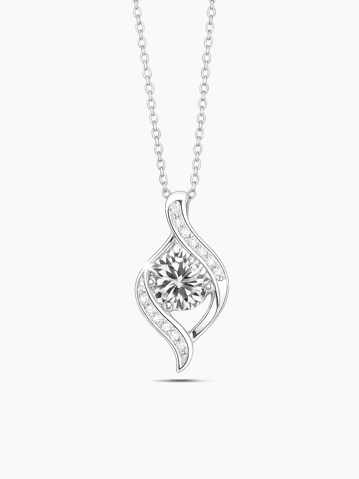Sterling Silver Infinity Love Necklace