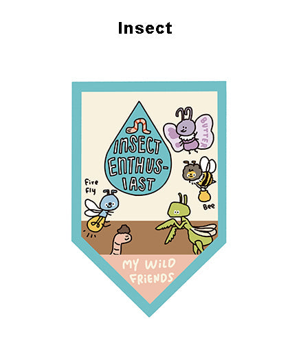 A Gator Life - Bird Insect Embroidery Brooch Badge