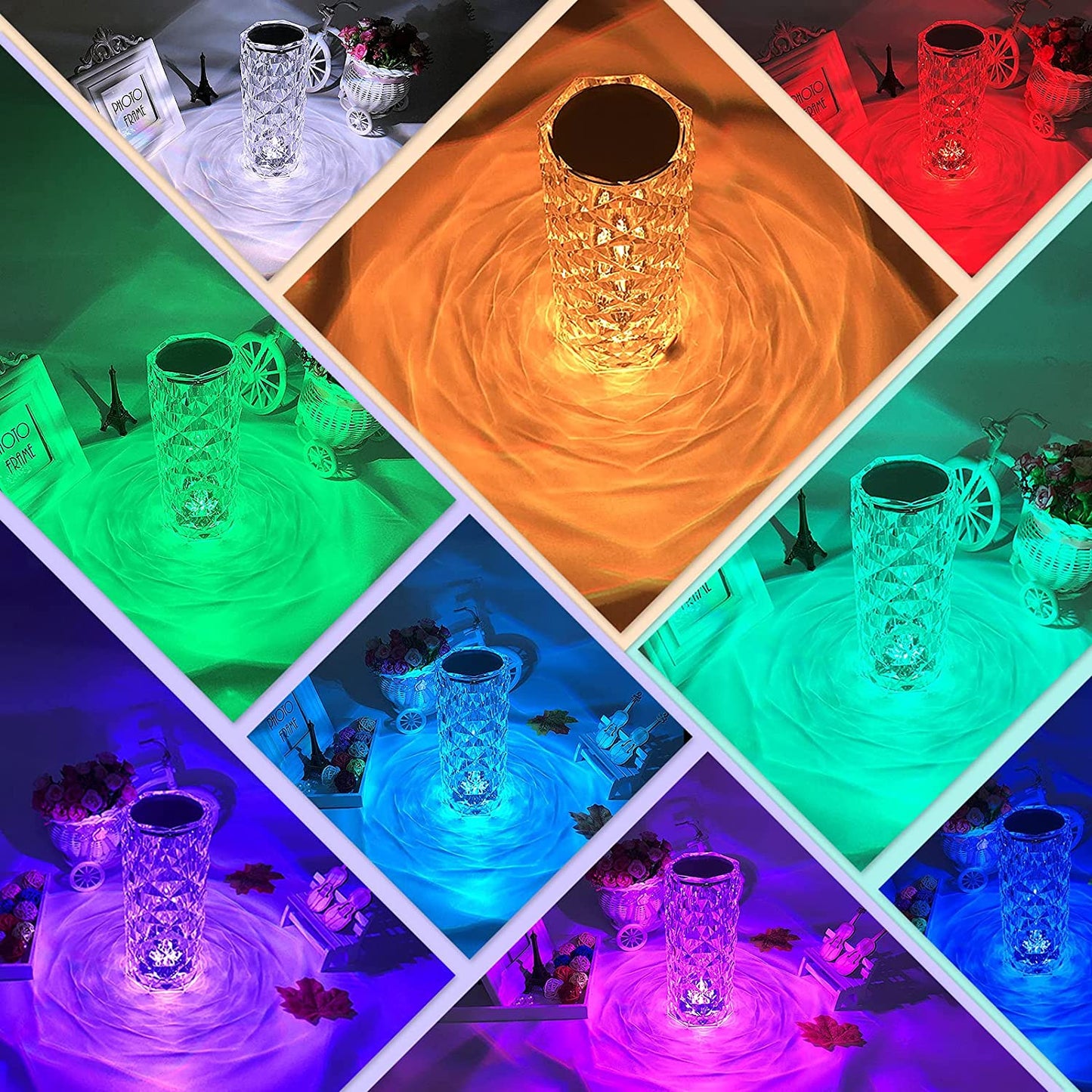 Modern Crystal Base Table Lamps For Bedroom | Premium Quality