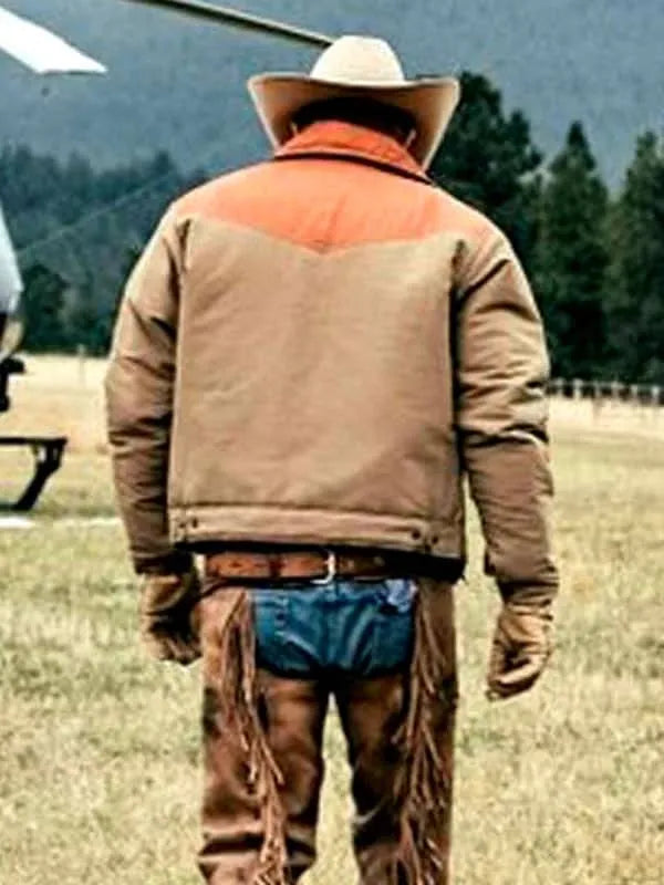 Yellowstone John Dutton Brown Western Ranch Jacket