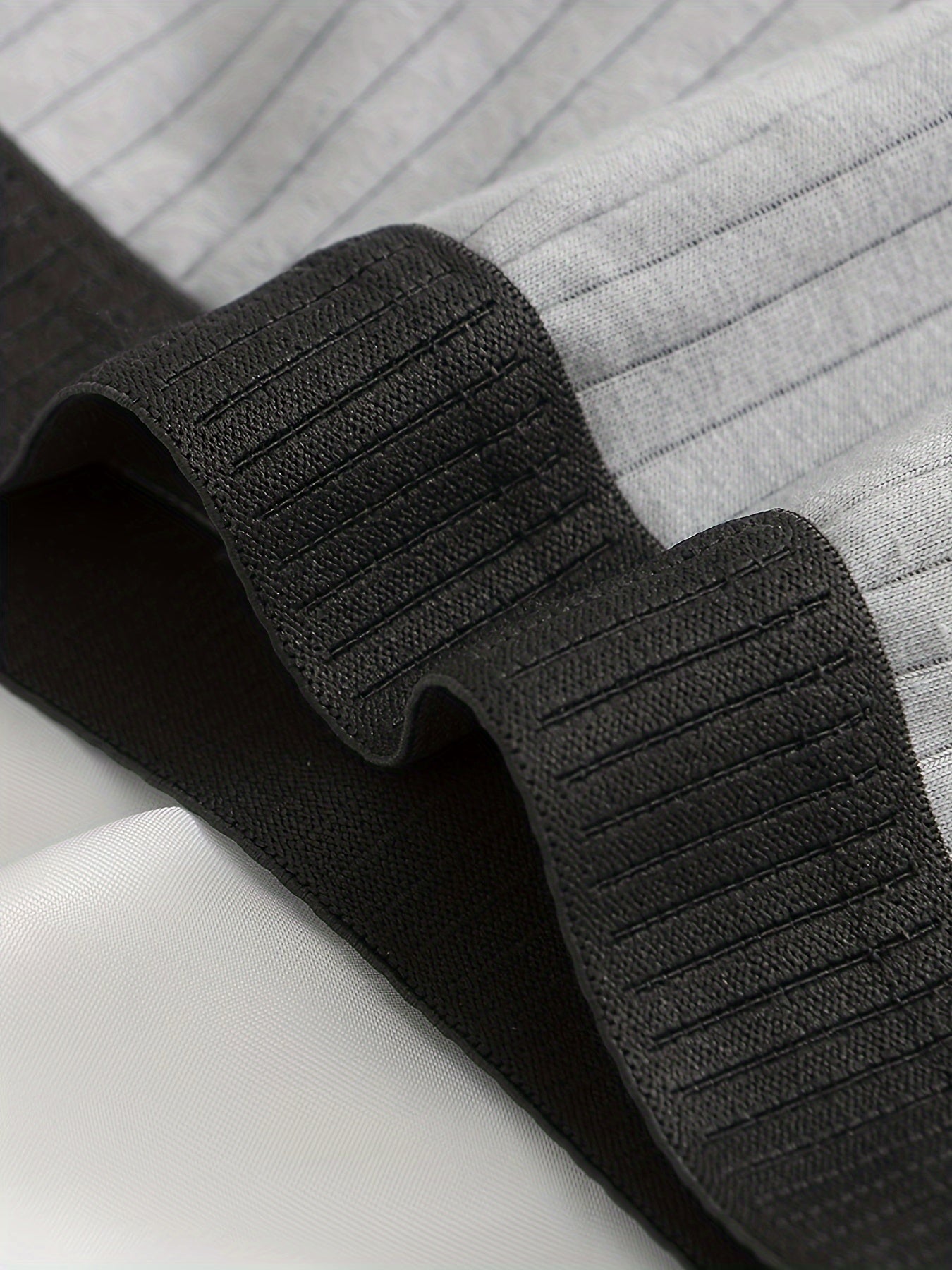 Optew Men Daily Wear Boxer Briefs Ribbed Cotton Blend