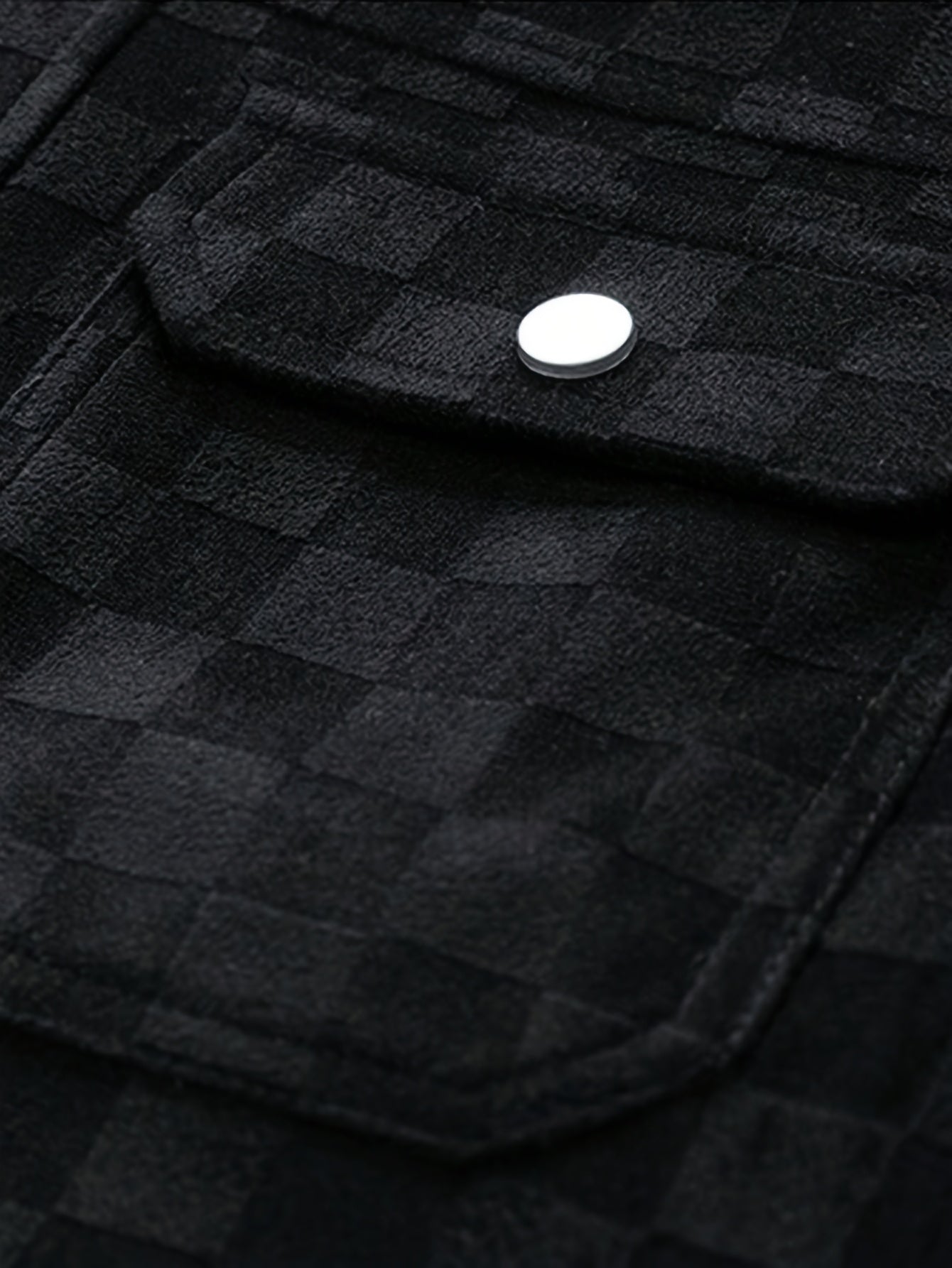 Optew Men’s Checkered Suede Jacket