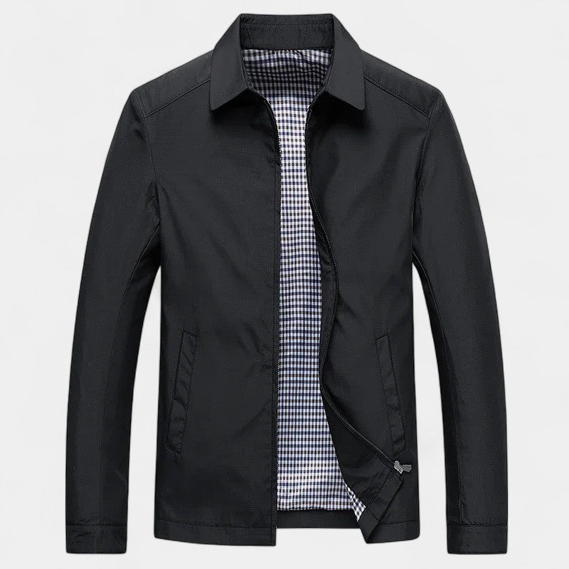 Men's Lightweight Nylon Windbreaker – Loose Straight Cut