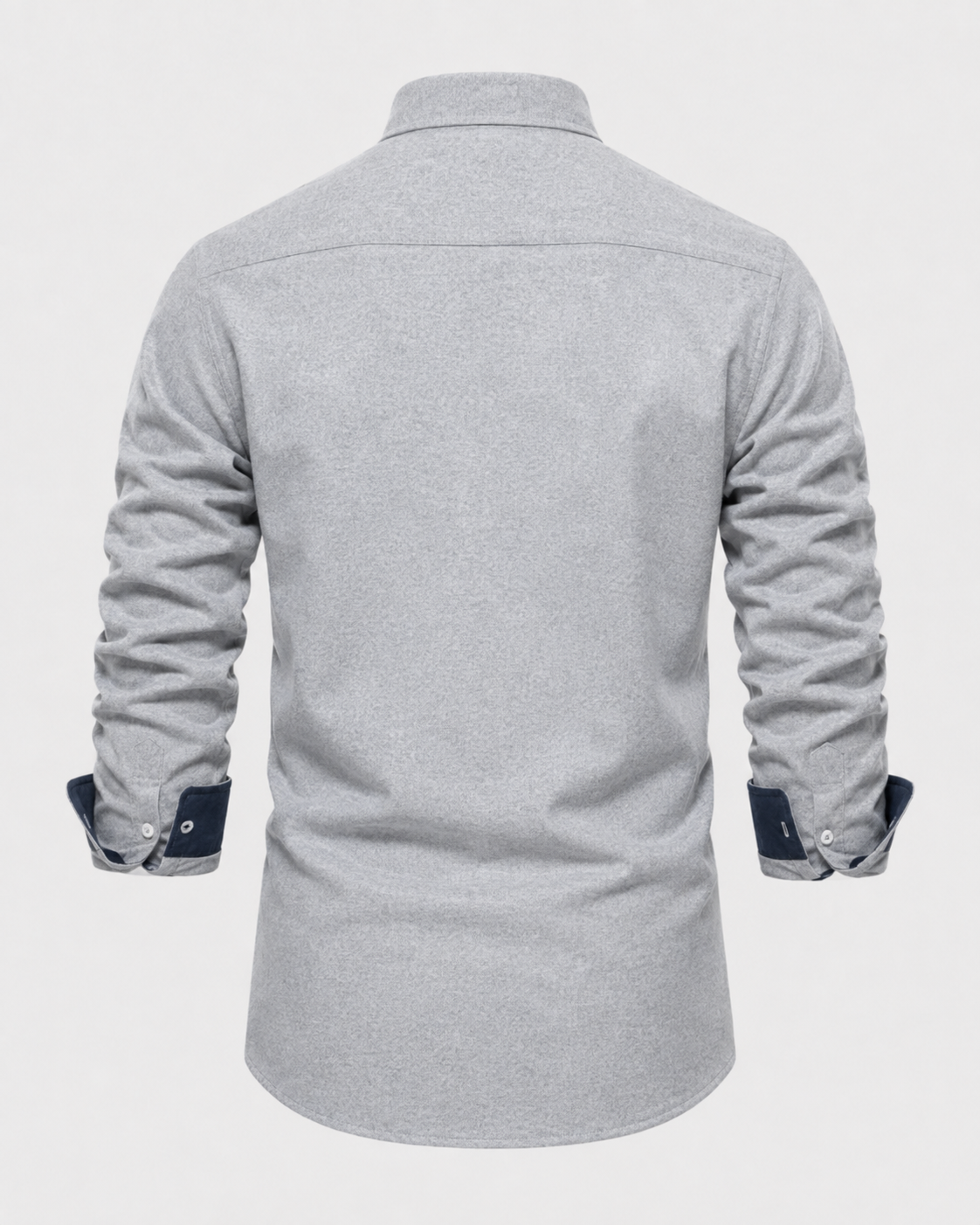 Men's Slim Fit Contrast Cuff Shirt – Long Sleeve Button Down