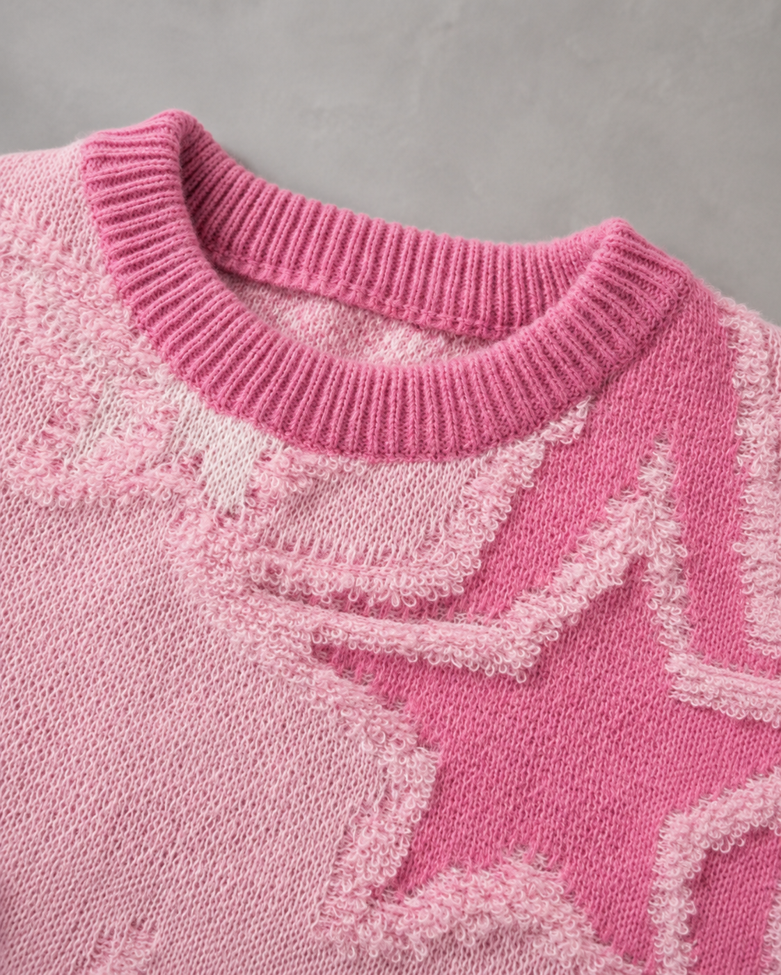 Men's Textured Star Knit Jumper – Relaxed Fit