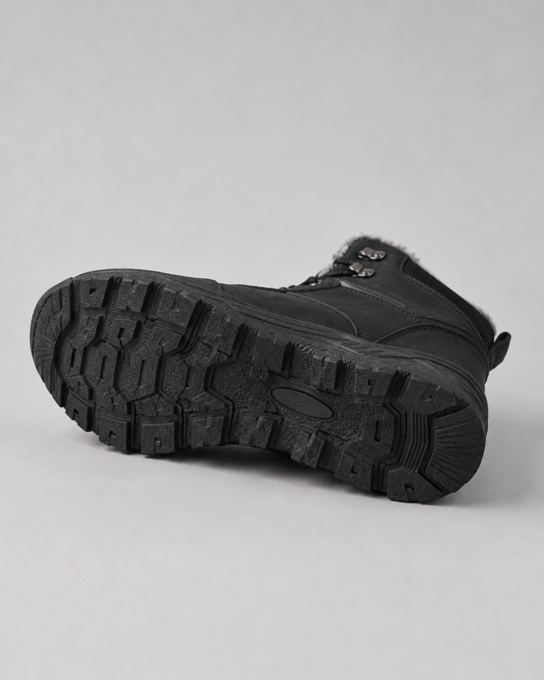 Men's Plush Lined Winter Ankle Boots – Rugged Lace Up