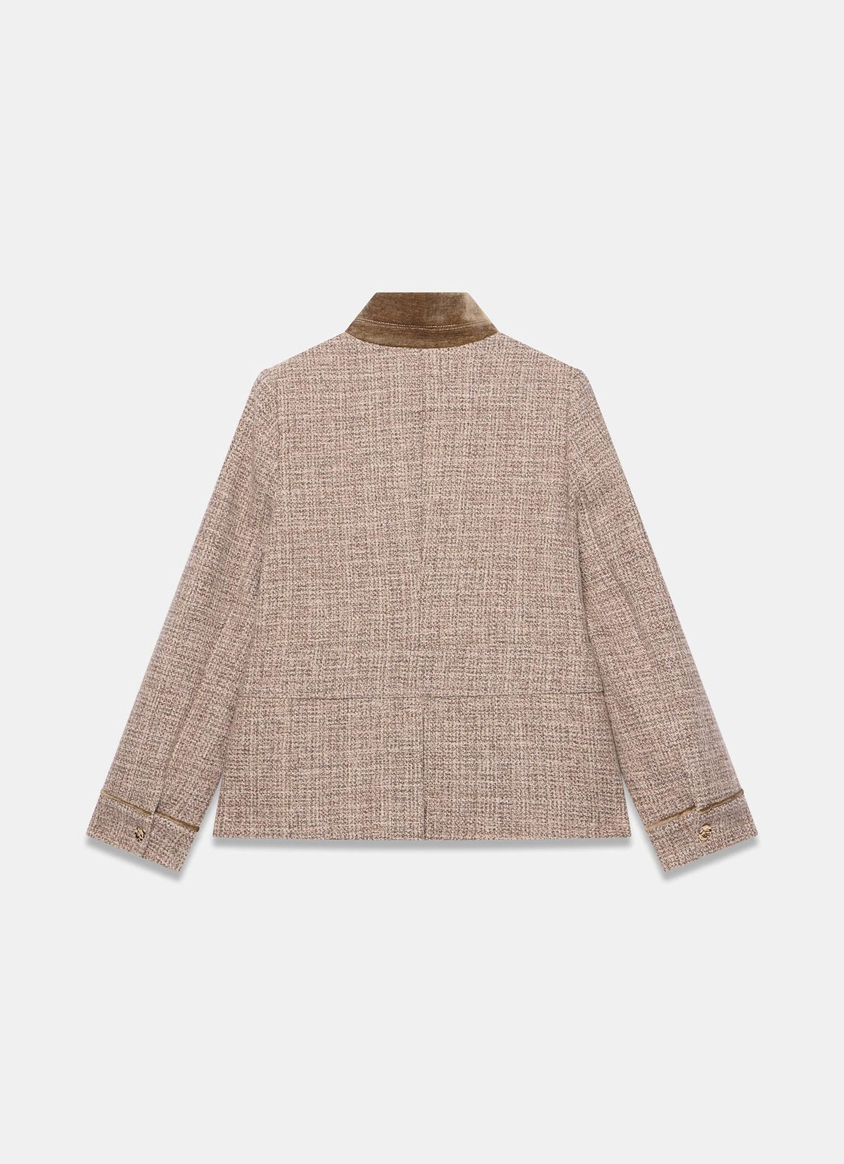 Neutral Heritage Check Jacket in Wool Blend