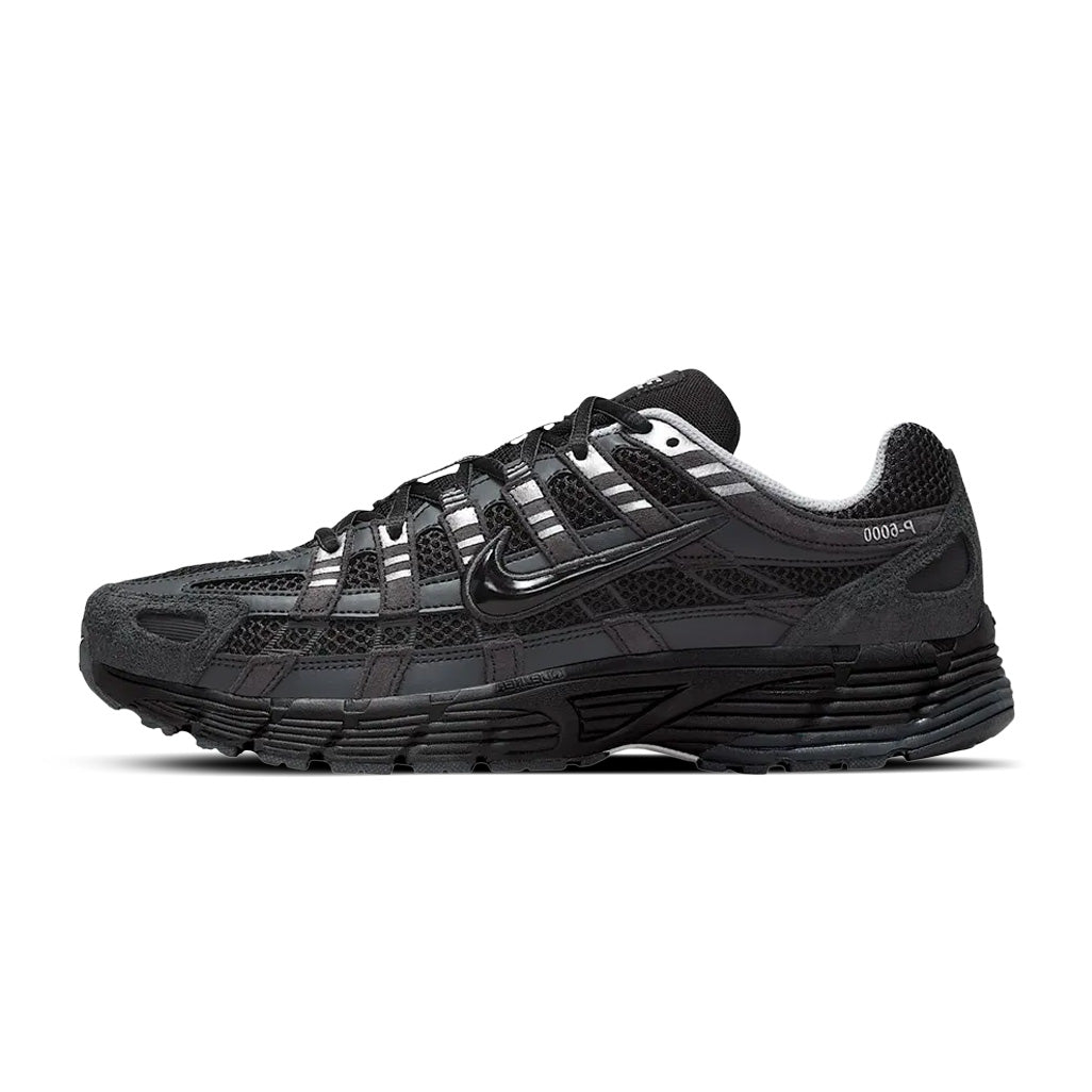 Nike P-6000 Suede Anthracite Black Chrome Metallic Silver Trainers
