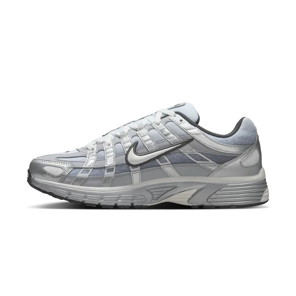 Nike P-6000 Metallic Silver Summit White-Wolf Grey Trainers