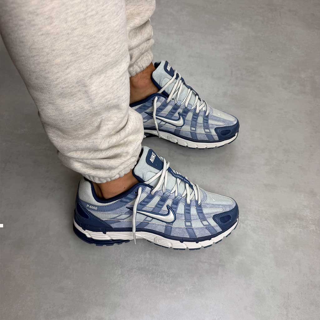 Nike P-6000 SE Worn Blue Denim Trainers
