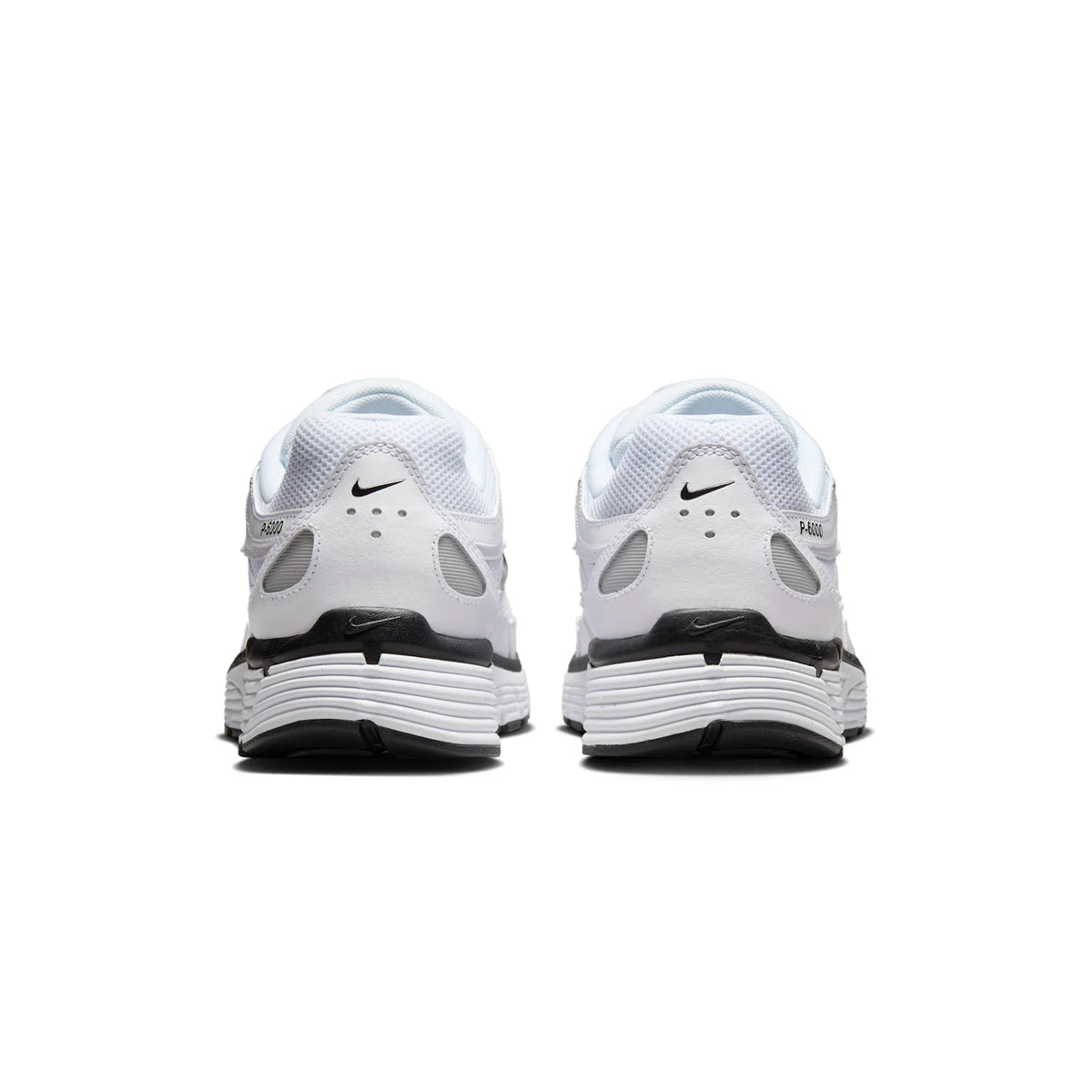 Nike P-6000 White Metallic Silver Black Trainers