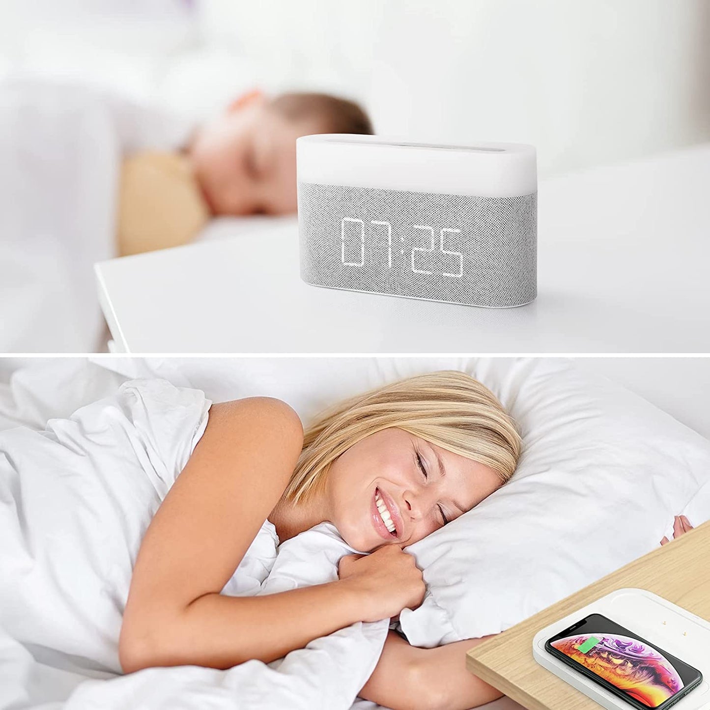 3 in 1 Wireless Charger, Alarm Clock and LED Lamp | Premium Quality