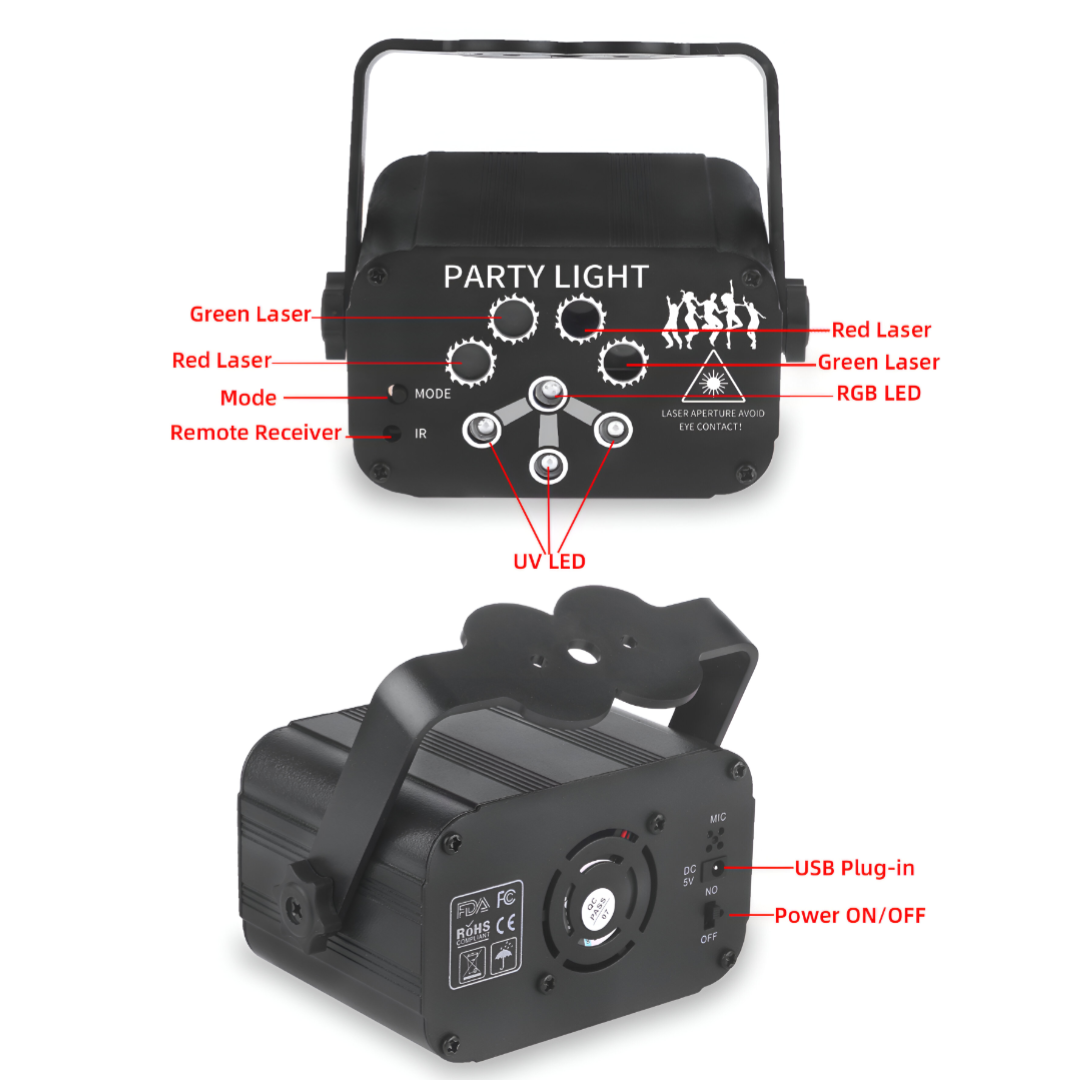 Mini Portable Nightclub Light Projector | Premium Quality