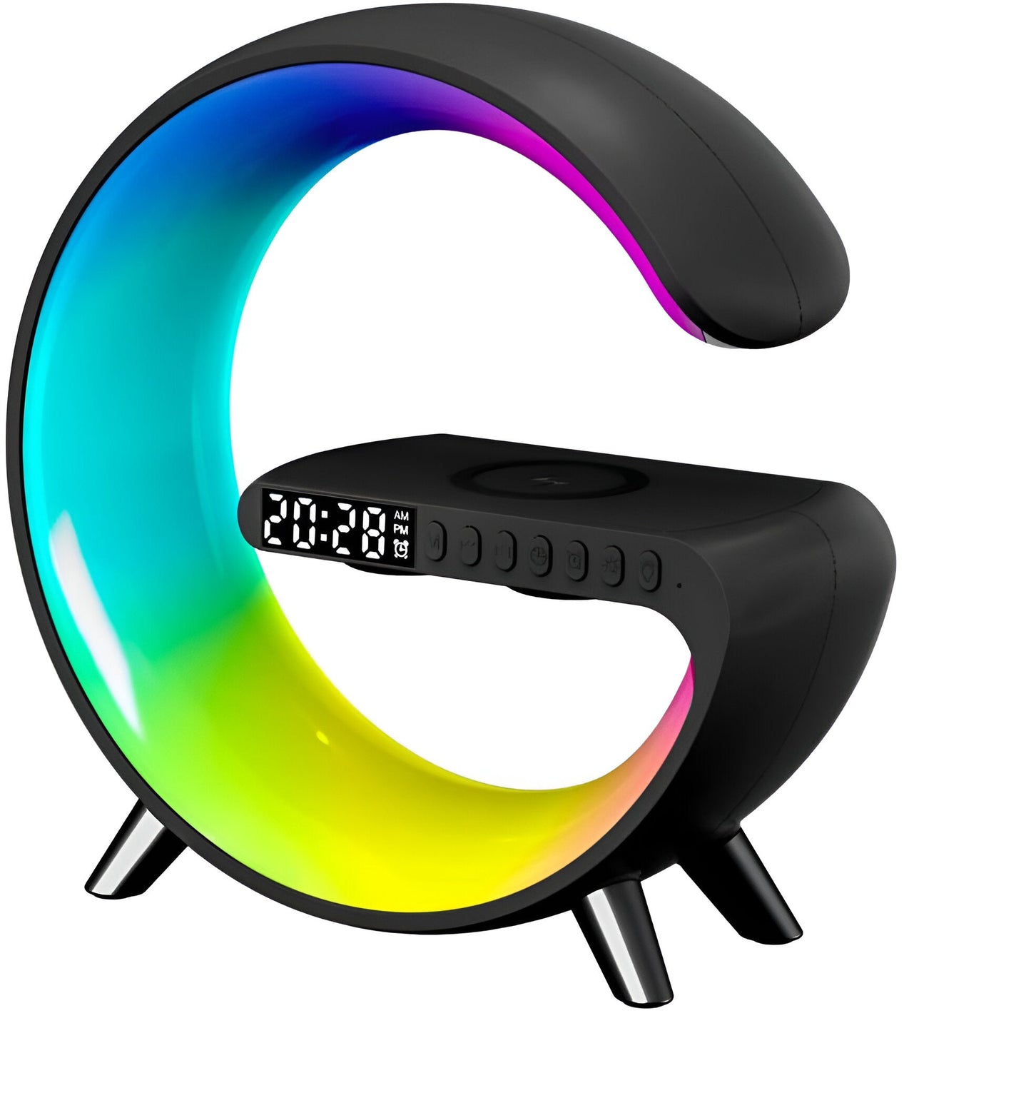 4-in-1 Alarm Clock, Mood Light, Speaker And Wireless Charger | Premium Quality