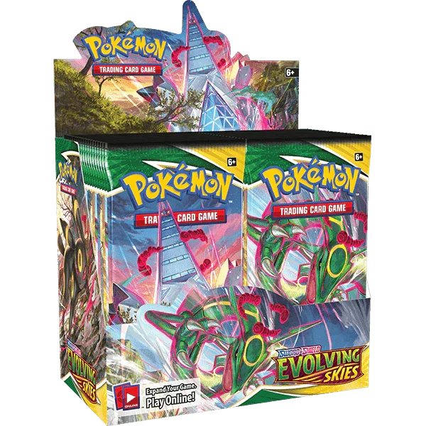 Pokémon TCG – Sword & Shield – Evolving Skies Booster Box (36 Packs)