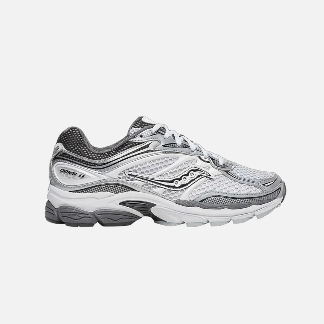 Saucony ProGrid Omni 9 Microchip Grey Sneakers