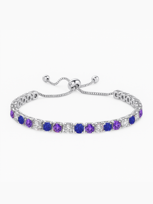Olivia Paris Purple Tennis Bracelet
