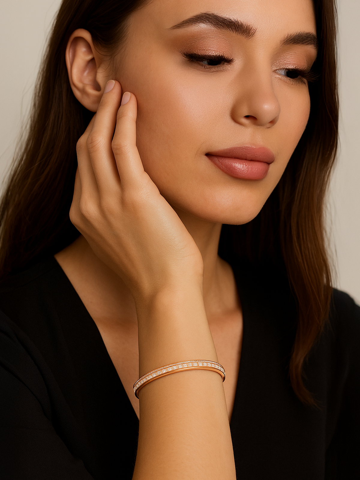 18K Gold Plated Bangle Bracelet