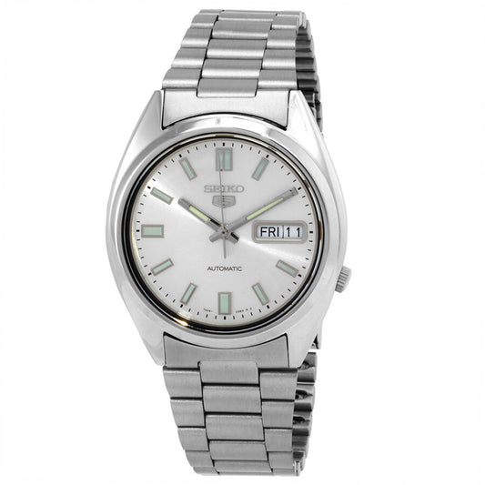 Seiko 5 Automatic Silver Dial Stainless Steel Men's Wristwatch SNXS73K1