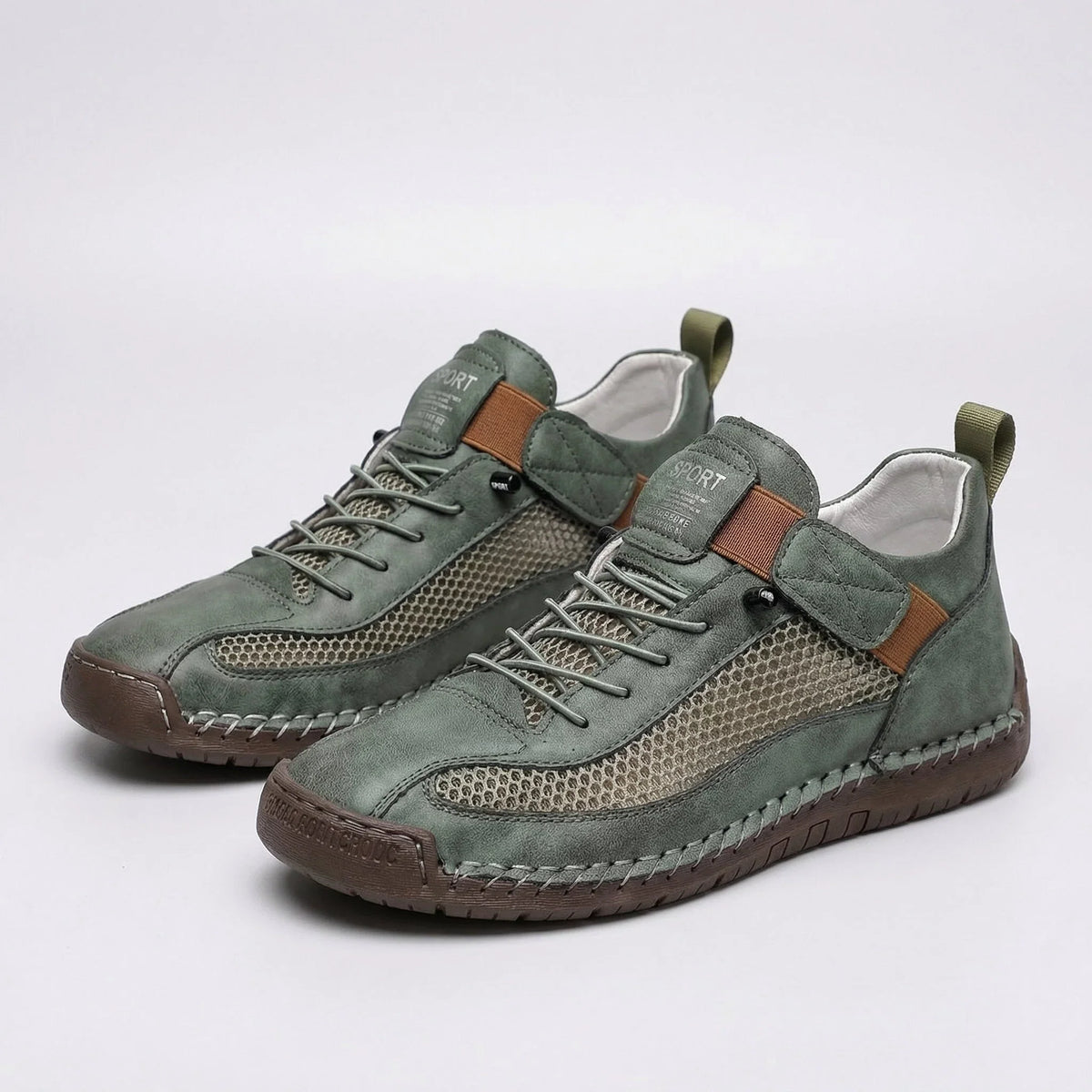Shoes For Women | Lace-Up Mesh and Leather