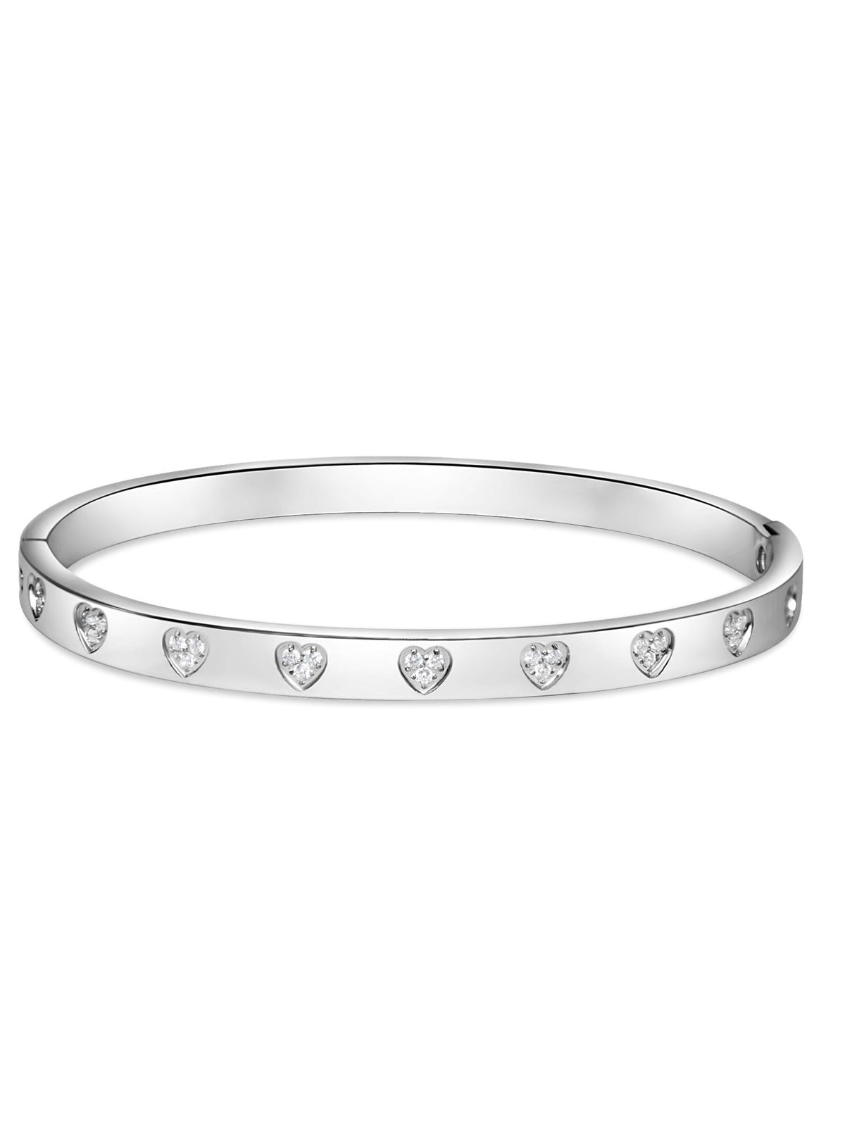 Eternity Love Heart Bangle