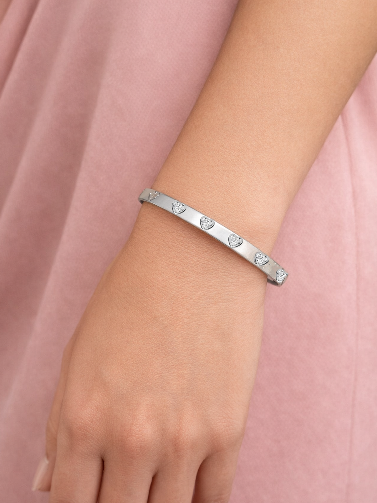 Eternity Love Heart Bangle