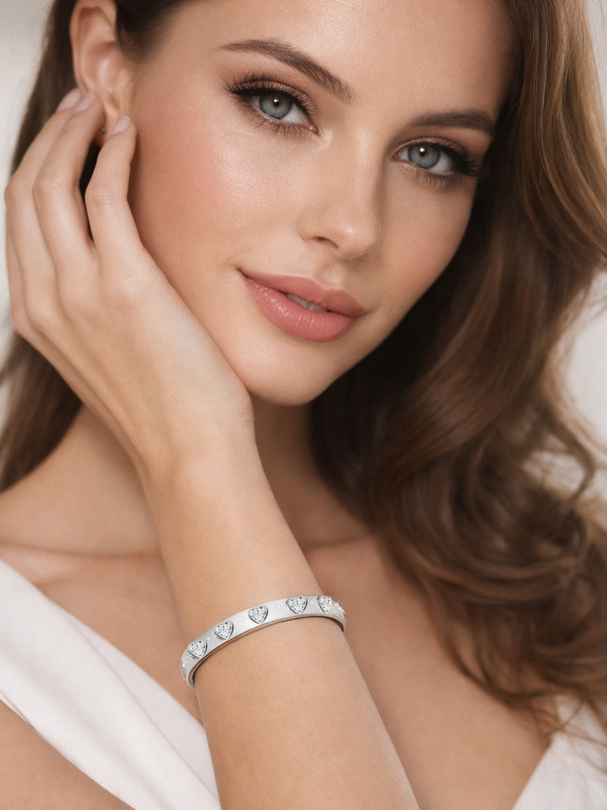 Eternity Love Heart Bangle