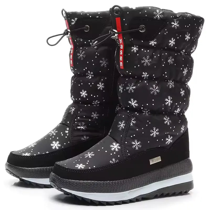 Snow Boots For Women | Insulated Waterproof Winter Pull-On