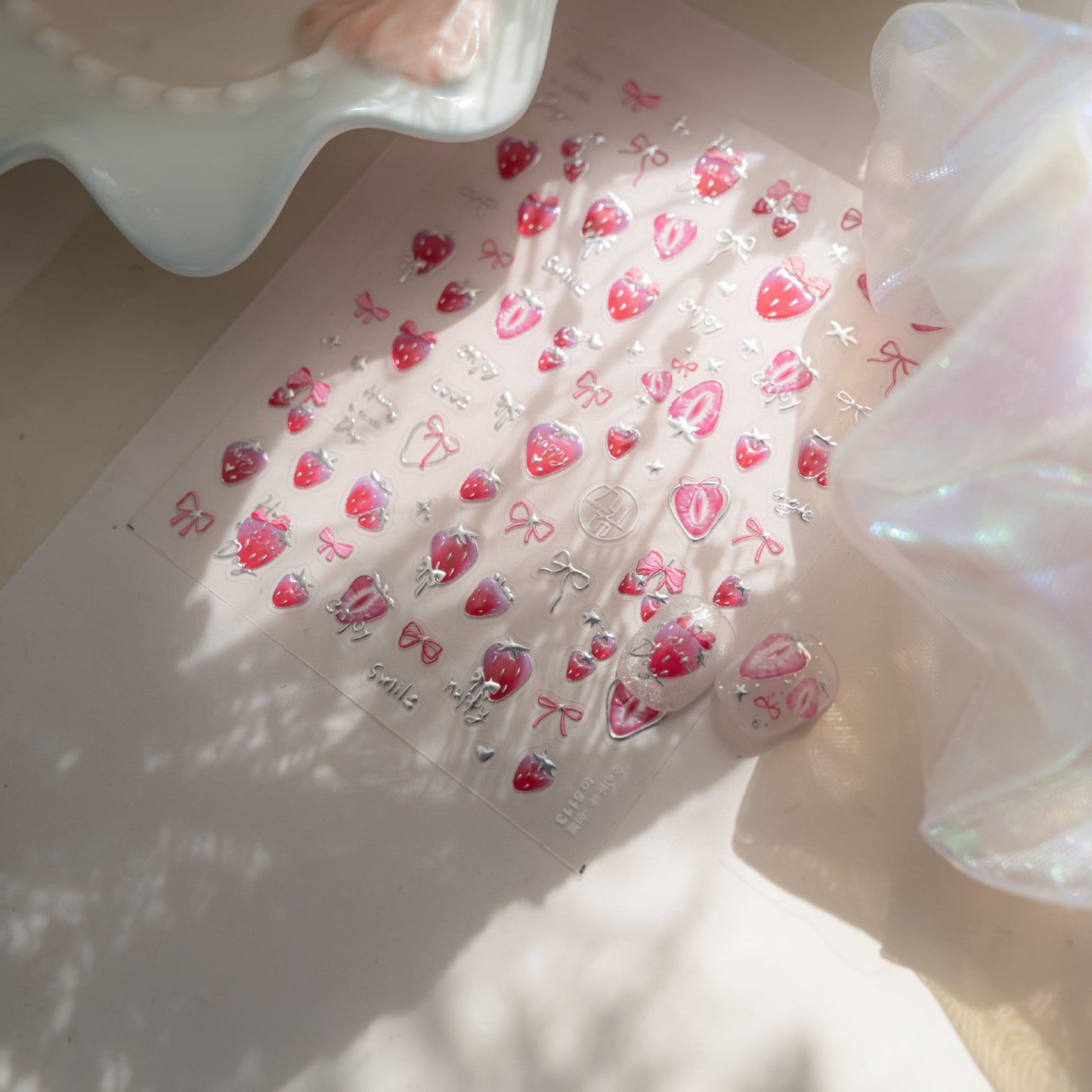 Hello Claws - Strawberry Nail Deco Sticker