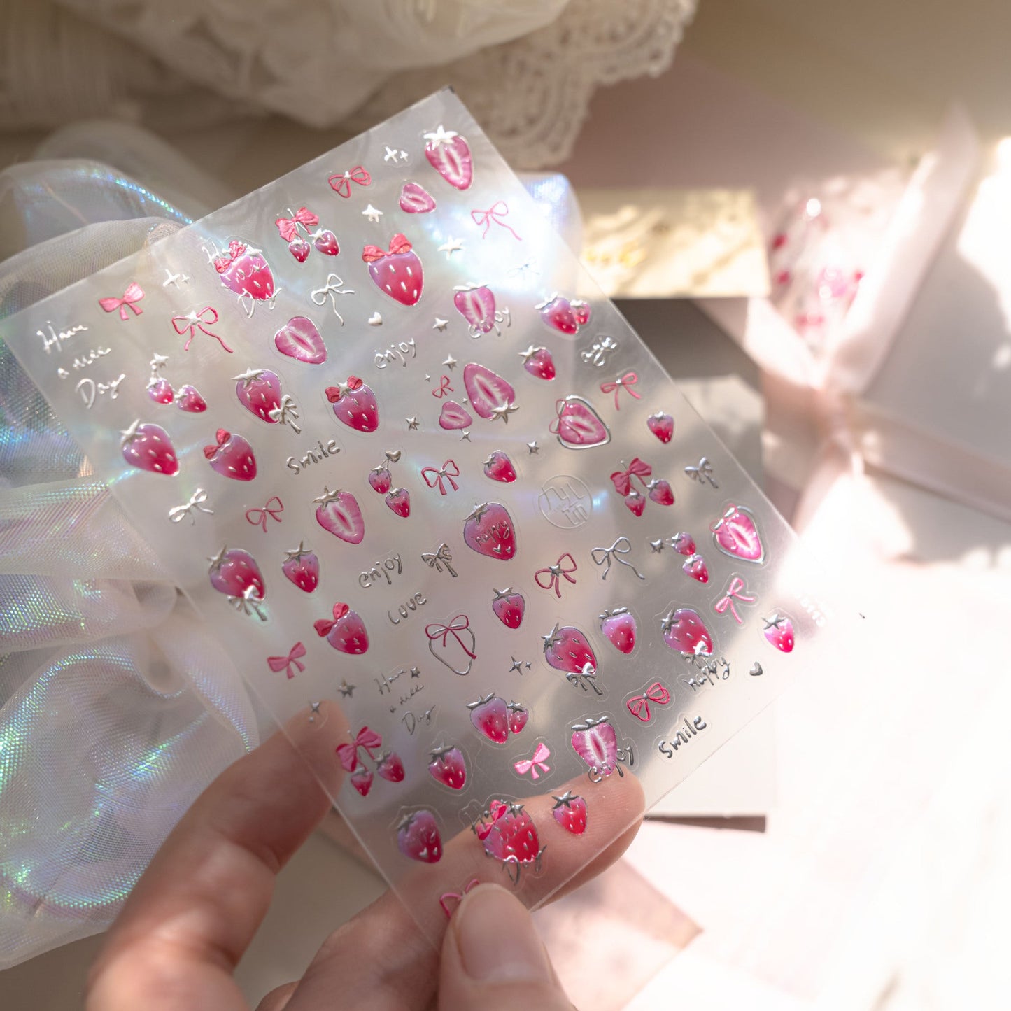 Hello Claws - Strawberry Nail Deco Sticker