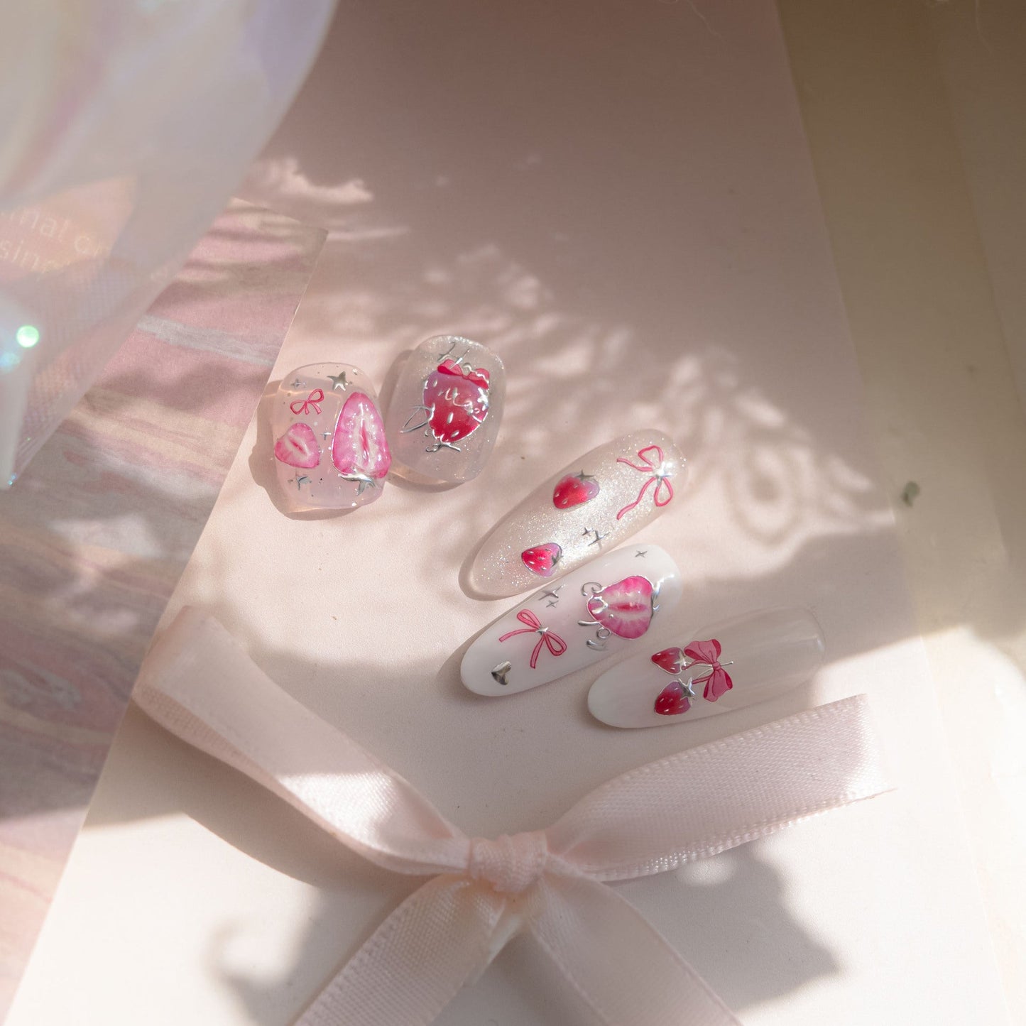 Hello Claws - Strawberry Nail Deco Sticker