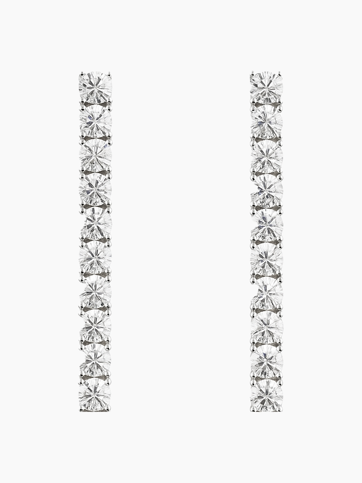 Sparkling Tennis Line Earrings