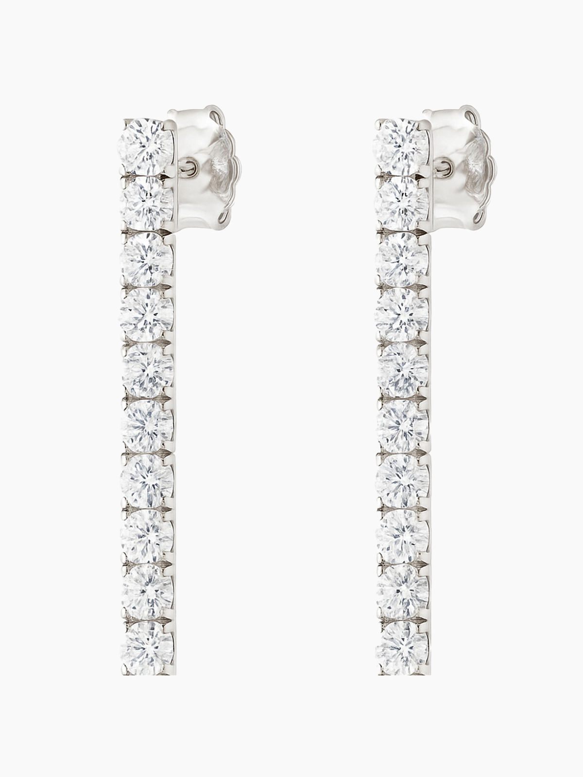 Sparkling Tennis Line Earrings