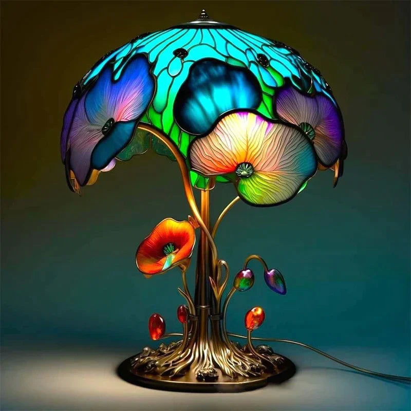 Stylish Glass Desk Table Lamp – Colourful Home Lighting | Premium Quality