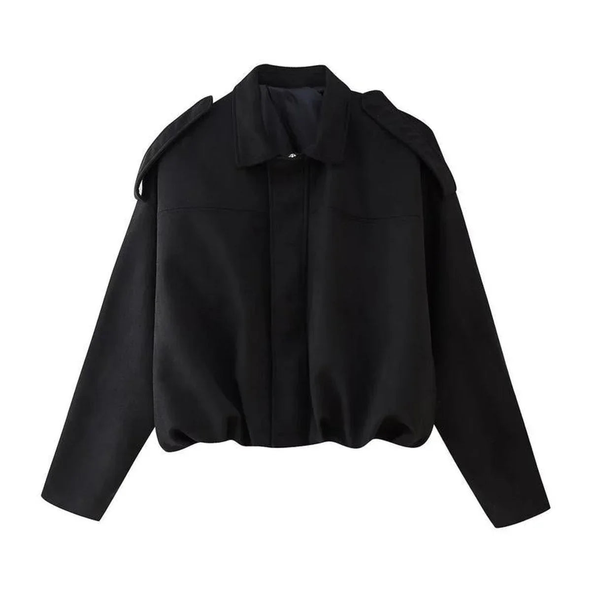 Women's Bomber Jacket | Collared Oversized Faux Suede Zip Front