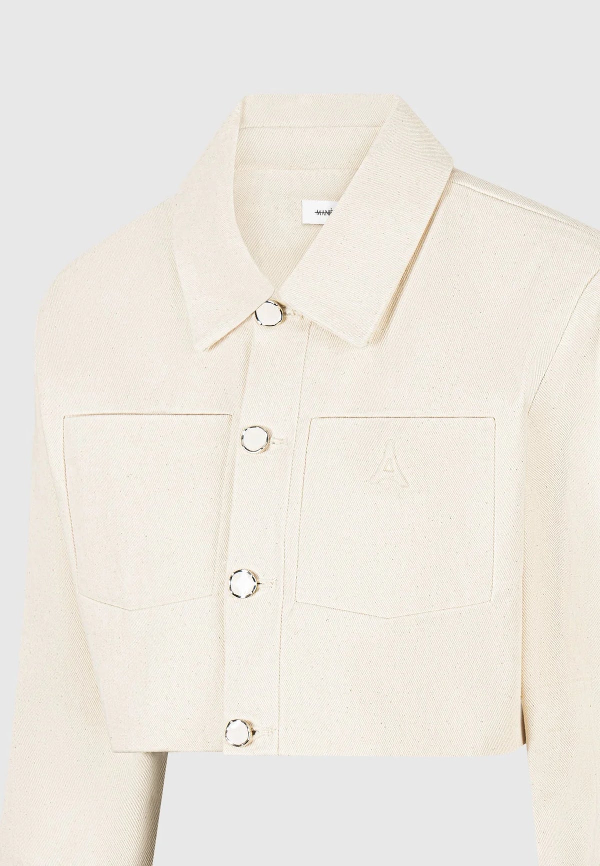 Women's Denim Jacket | Wide Shoulder Cropped Fit