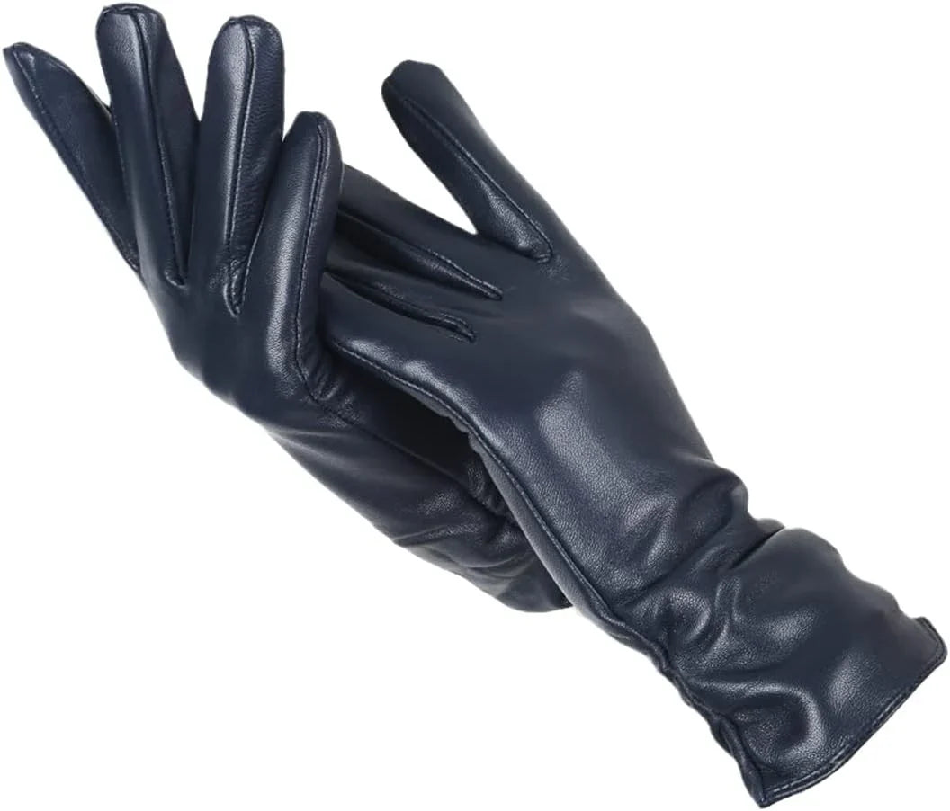 Women's Leather Gloves | Warm Classic Winter Style