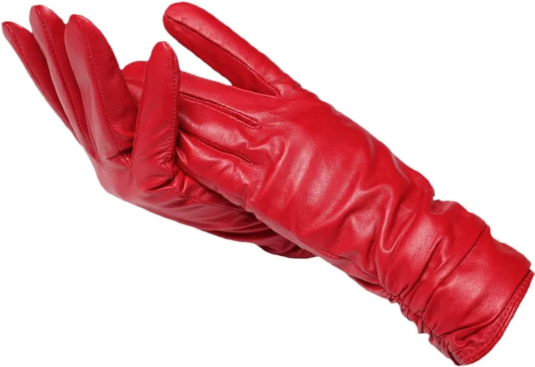 Women's Leather Gloves | Warm Classic Winter Style