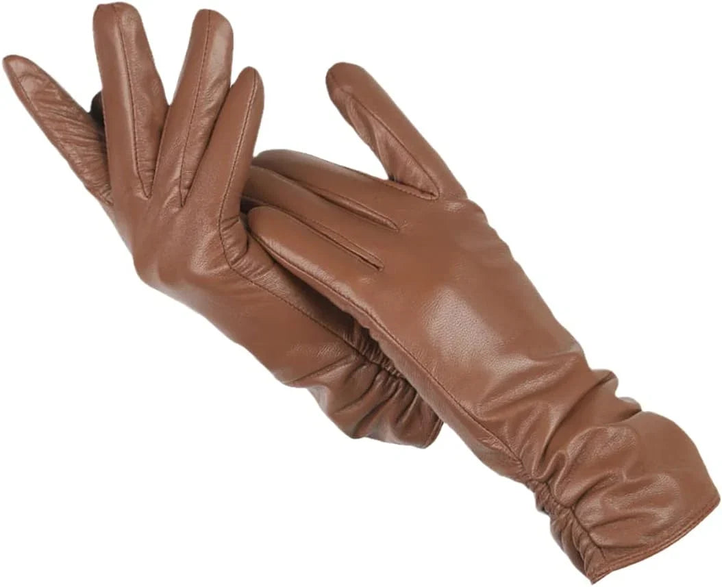 Women's Leather Gloves | Warm Classic Winter Style