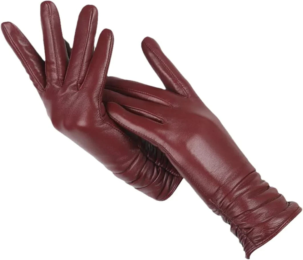 Women's Leather Gloves | Warm Classic Winter Style