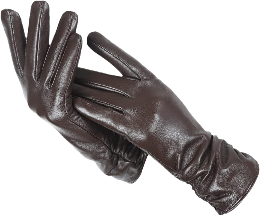 Women's Leather Gloves | Warm Classic Winter Style