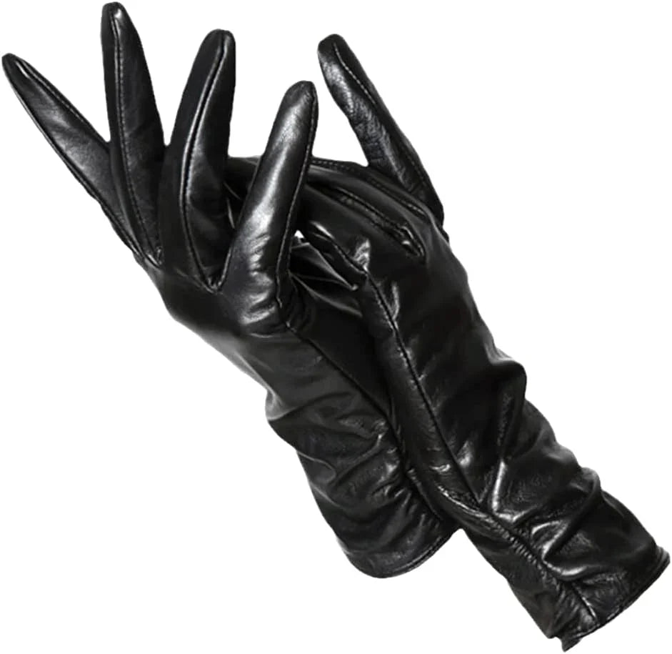 Women's Leather Gloves | Warm Classic Winter Style