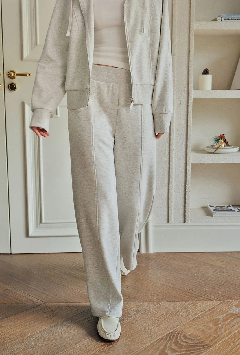 Women's Pants | Wide Leg White Cotton Blend