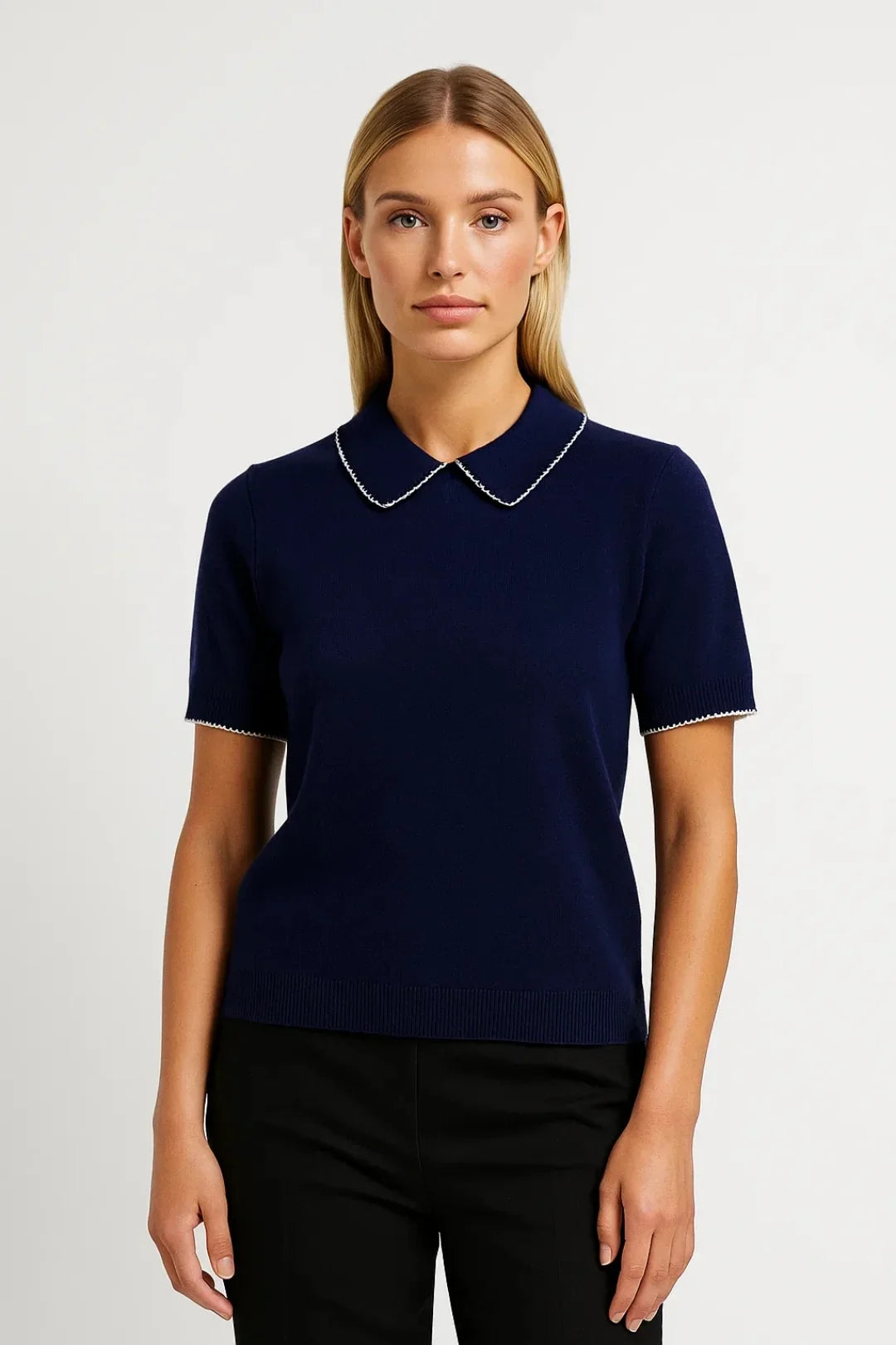 Women's Polo Shirt | Short Sleeve with Contrast Collar