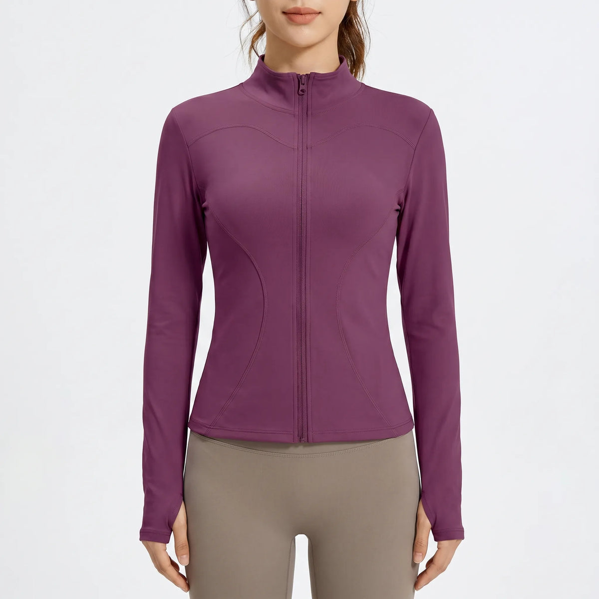 Women's Sport Coat | Fitted Long Sleeve Zip-Up