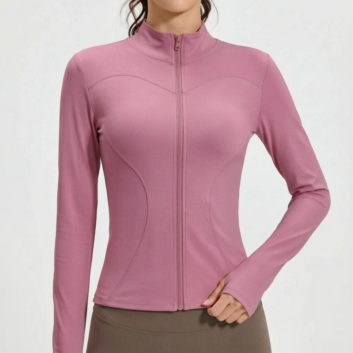 Women's Sport Coat | Fitted Long Sleeve Zip-Up