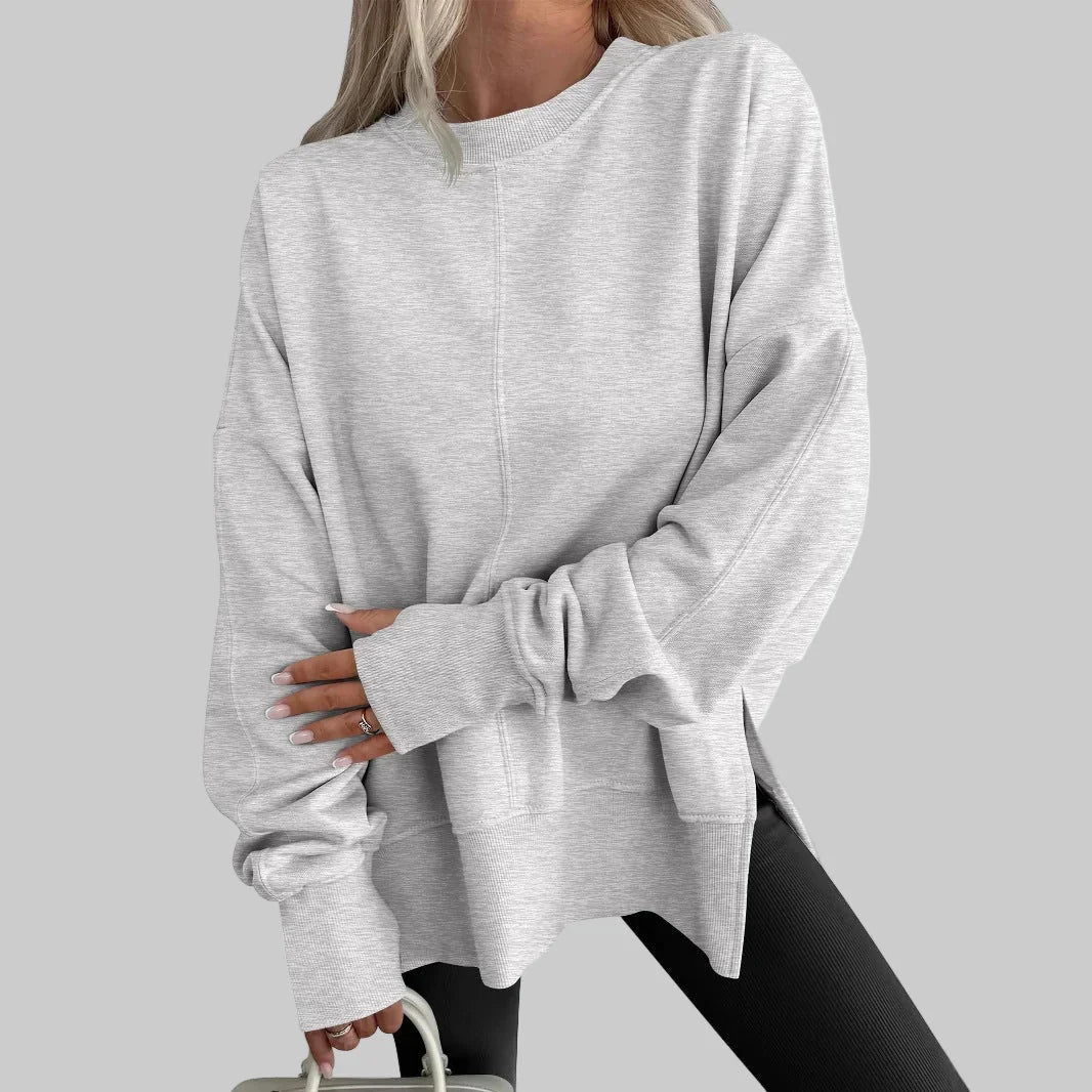 Women's Sweatshirt | Crewneck Oversized Dropped Shoulder
